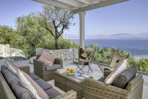 Luxury villa with sea views near Kassiopi